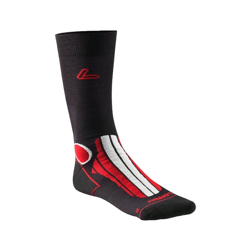 Löffler Sport Chaussettes Transtex noir-rouge